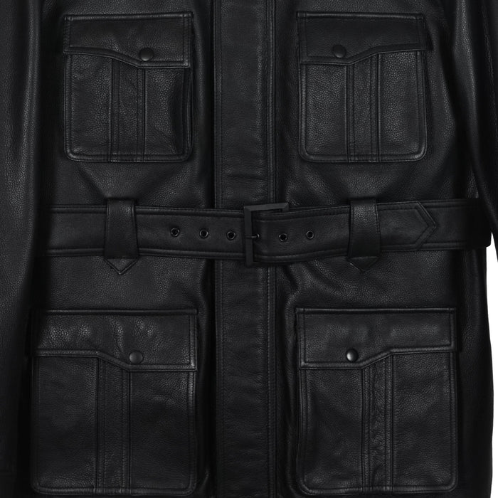 Classic Utility Quilted Leather Jacket-3