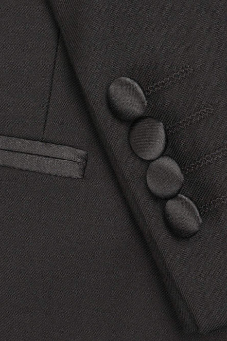 "Milan" Black Tuxedo Jacket Peak (Separates)-2