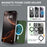 Minimalist Pop up Wallet with Money Clip, All Aluminum Slide Rfid Slim Card Holder-2